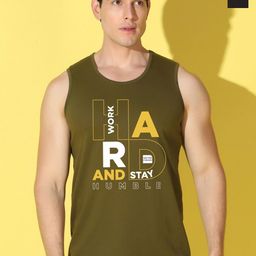 WOOSTRO Pack Of 2 Printed Combed Cotton Gym Vests VWS26(HARD OLIVE)(98 BLACK)-image-86