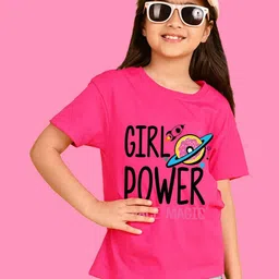 NUSYL Girls Typography Printed Cotton Oversized T-shirt-picture-22