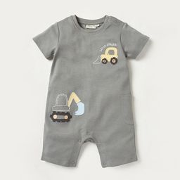 Juniors by Babyshop Boys Printed Cotton Short Sleeves Rompers-image-80