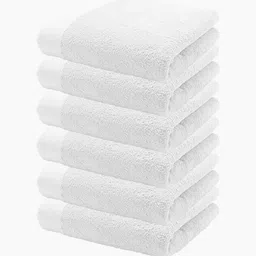 HOME PLUS STUDIOS White 5 Cotton 650 GSM Bath Towel-image-88