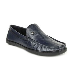 BRITMEN Men Textured Leather Loafers-image-71