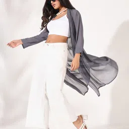 SHOWOFF Women Longline Shrug-43