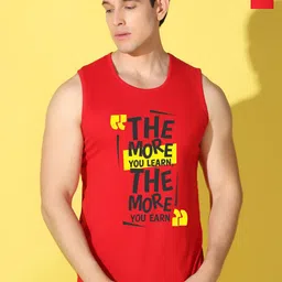 WOOSTRO Pack Of 2 Printed Super Combed Cotton Gym Vests VWS26(MORE RED)(98 RED)-picture-18