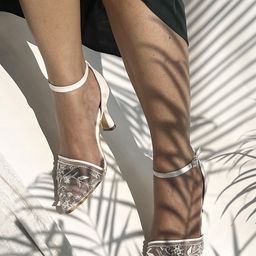 Shradha Hedau Footwear Women Embellished Synthetic Leather Regular Stiletto Pump Sandals-picture-23