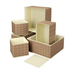 Myntra Elegant Homes Brown 6 Pieces Regular Drawer Organisers-12