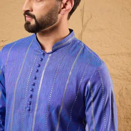 Anouk Men Embroidered Thread Work Kurta image 4