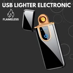 USB Cigarette Lighter for Smoking Windproof Slim Lighter with Fingerprint H128 USB Cigarette Lighter for Smoking Windproof Slim Lighter with Fingerprint H128 Pocket Lighter-picture-4
