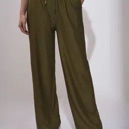 Basics By Tokyo Talkies Women Straight Fit Trousers-picture-40