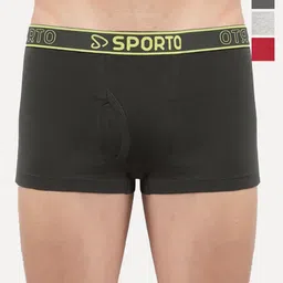 Sporto by Macho Pack Of 4 Combed Cotton Trunk-picture-35