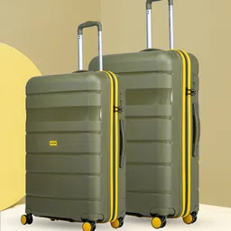 Stony Brook by Nasher Miles Set Of 2 Textured Hard-Sided Large & Medium Trolley Suitcase-12