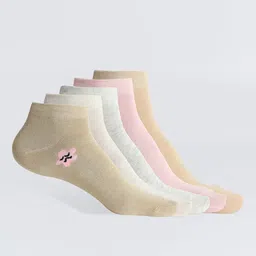 Camey Women Pack Of 5 Ankle Length Socks-27
