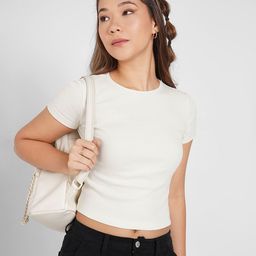 People Women Fitted Crop Top-image-80