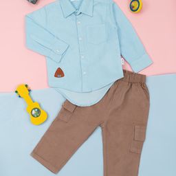 MeeMee Boys Long Sleeves Shirt With Trousers-picture-39