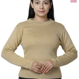 IndiWeaves Women Woollen Pullover with Applique Detail-picture-47