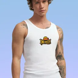 Uniplanet store Printed Scoop Neck Gym Vest UVM-NEWCAP-ONEPIECE-WHT-S-image-69