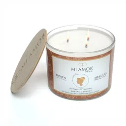 MI AMOR PARIS Zodiac Virgo White Scented 3 Wick Jar Candle-31