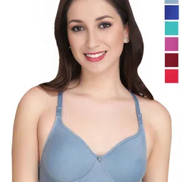 Liigne Women Pack Of 6 Full Coverage Lightly Padded Everyday Bra-image-84