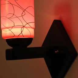1ST TIME Pink & White Solid Glass Traditional Cylinder Wall Lamps Wall Lamps-picture-45