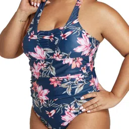Plus Curvves Printed Halter Neck Bodysuit-image-10