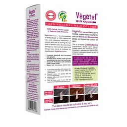 Vegetal Set Of 2 Bio Natural Hair Colour - 25 g Each - Dark Brown image 5