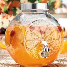5000ML Round Glass Water & Juice Tank, Bottom Loading Water Dispenser-3