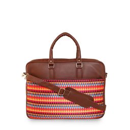 Sabhyata Printed PU Laptop Bag-44