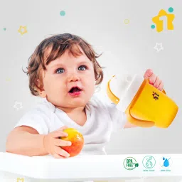 1st step Matte Collection BPA Free Polypropylene Soft Straw Sipper with Twin Handles for Easy Grip image 2