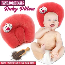 BABY SEED PILLOW, Pillow for Newborn Baby-Round Head Shaping Pillow, 0-12 Months Mustard Seeds Animals Baby Pillow Pack of 1-image-67