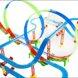 kiditos Electric Engine Train Track Set Self-Assemble Multi-Level Track Builder (Big) image 5