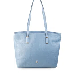 Mochi Blue PU Shopper Shoulder Bag-35