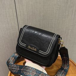 Diva Dale Embellished Printed Strap PU Structured Sling Bag-26