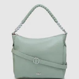 Globus Women Mint Green Solid Casual Hobo Bag-12