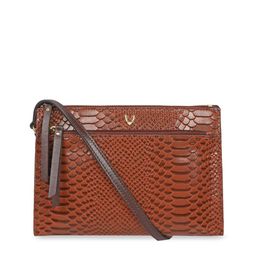 Hidesign  Animal Textured Leather Structured Sling Bag-45