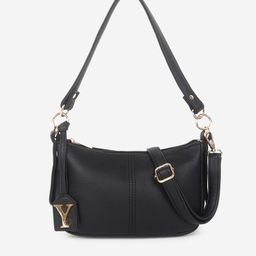 yelloe  Women Black Baguette Sling Bag-41