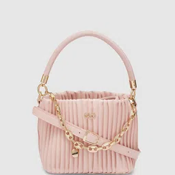 Globus Women Dusty Pink Self Design Party Handheld Bag-54