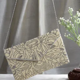Anekaant Abstract Embellished Structured Sling Bag-image-26