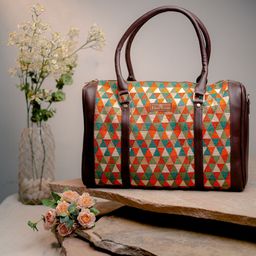 NR By Nidhi Rathi Brown Structured Handheld Bag with Tasselled-16
