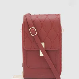 Globus Women Maroon Solid Casual Sling Bag-image-33