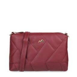Metro Maroon Structured Sling Bag with Quilted-12
