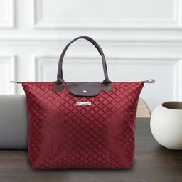 NFI essentials Red Printed Oversized Shopper Handheld Bag-19