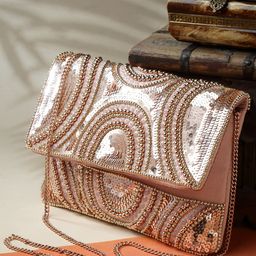 Anekaant Embellished Structured Sling Bag-44