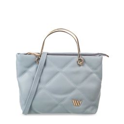 WALKWAY by Metro Textured Structured Satchel With Quilted-16