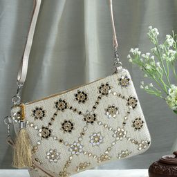 Anekaant Embellished Tasselled Shopper Sling Bag-39