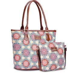 THE CLOWNFISH Set Of 2 Printed Structured Leather Shoulder Bag image 3
