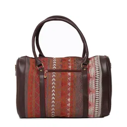 NR By Nidhi Rathi Self Design Oversized Structured Handheld Bag image 3