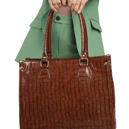MINI WESST Textured Structured Tote Bag-56