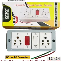 12v / 24v to 220 Volt DC Converter Solar SMPS Inverter 12 Volt 24 Volt Gang Box 12 Volt / 24 Volt DC to AC Converter Charger Solar DC SMPS Power Supply Adaptor Modified Sine Wave Inverter-19