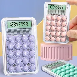 accuprints Pink Mini Cute 8-Digit Portable Pocket Calculator Easy to Press Electronic Calculator Daily Use Basic Calculator image 5