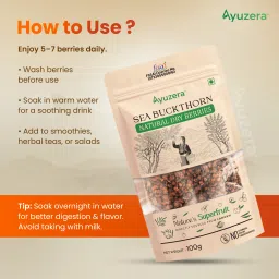 ayuzera Sea buckthorn Dry Berry |Rich in Omega 3,6,7 and 9, & Vitamin C, E image 4