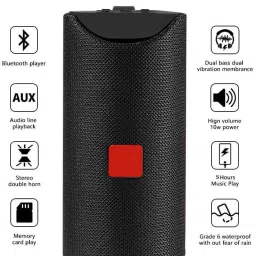 G2L Bluetooth Thunder Beat 3D Sound Box Premium Wireless AUX/TF/USB Supported 10 W Bluetooth Speaker image 4